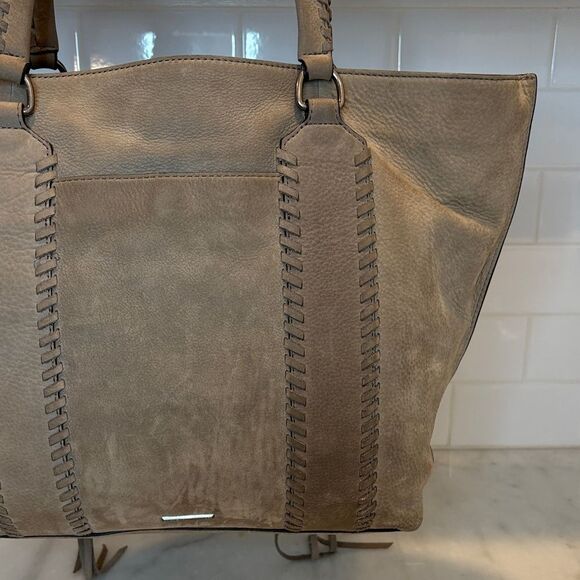 Rebecca Minkoff Bag Purse Handbag Leather Boho Nubuck Tote Bag Pocketbook - Picture 6 of 16